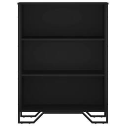 Berkfield Home Modern Bookcase Black 80x31x106 cm Engineered Wood - Size: 80 x 31 x 106 cm - thumbnail 4