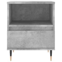 Berkfield Home Bedside Cabinet Concrete Grey 40x35x50 cm Engineered Wood - Size: 40 x 35 x 50 cm - thumbnail 5