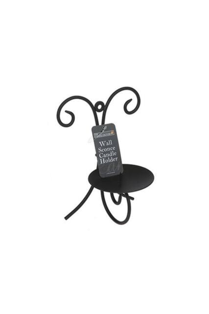KDMD Metal Scroll Wall Sconce Candle Holder With Hang Tag 3 Pack in Black - image 1
