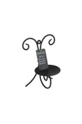 KDMD Metal Scroll Wall Sconce Candle Holder With Hang Tag 3 Pack in Black