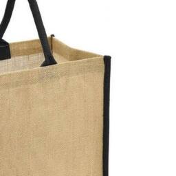 Brand Lab Tipped Jute Shopper in Natural - thumbnail 2