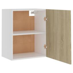 Berkfield Home Hanging Cabinets 2 pcs Sonoma Oak 50x31x60 cm Engineered Wood in Light Brown - Size: 50 x 31 x 60 cm - thumbnail 6