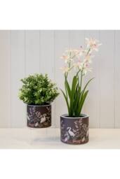 KDMD Grey & Multicolour Traditional Stork Pot - thumbnail 4
