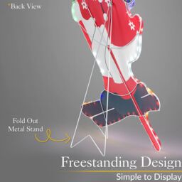Christow Christmas Snowman Light LED Rope Silhouette Freestanding Decoration - thumbnail 5