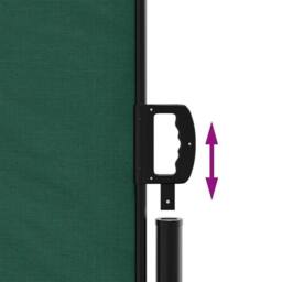 Berkfield Home Retractable Side Awning Dark Green 140x300 cm - thumbnail 6