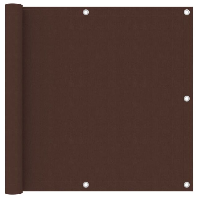 Berkfield Home Balcony Screen Brown 90x500 cm Oxford Fabric - image 1