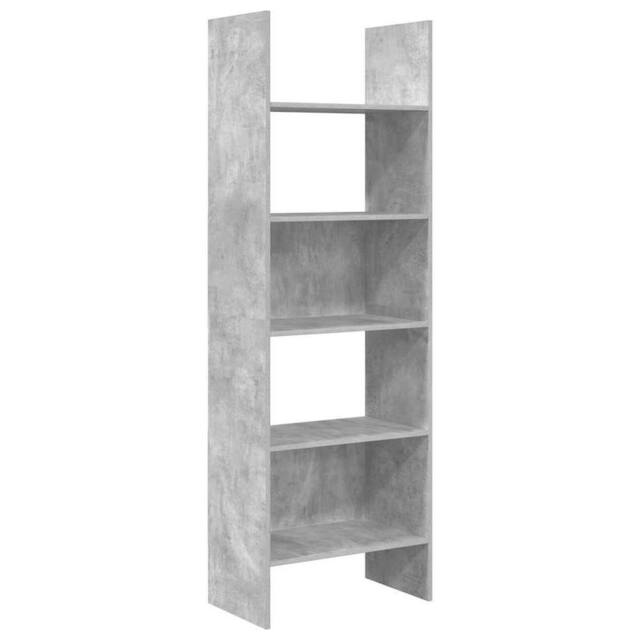Berkfield Home Book Cabinet Concrete Grey 60x35x180 cm Engineered Wood - Size: 60 x 35 x 180 cm - image 1