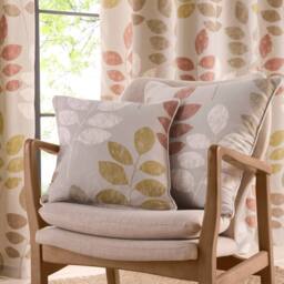Portfolio Home Springfield Pair of Square Cushion Covers 43 x 43cm in Light Brown - Size: 43 cm x 43 cm - thumbnail 1