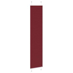 Berkfield Home Pleated Blind Bordeaux Red 45x200 cm Fabric Width 44.4 cm Polyester - thumbnail 3