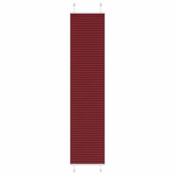Berkfield Home Pleated Blind Bordeaux Red 45x200 cm Fabric Width 44.4 cm Polyester - thumbnail 1