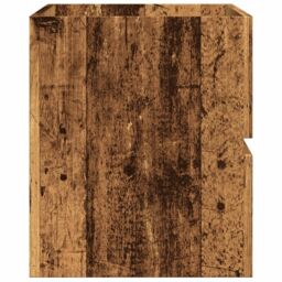 Berkfield Home Sink Cabinet Old Wood 90x38.5x45 cm Engineered Wood in Brown - thumbnail 5