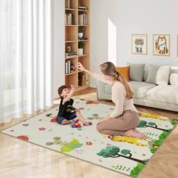 Costway 178 x 148 cm Baby Play Mat Foldable Baby Activity Mat Foam Playpen Mat - thumbnail 6