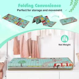 Costway 178 x 148 cm Baby Play Mat Foldable Baby Activity Mat Foam Playpen Mat - thumbnail 9