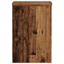 Berkfield Home Plant Stands 2 pcs Old Wood 25x25x35 cm Engineered Wood in Brown - Size: 25 x 25 x 35 cm - thumbnail 6