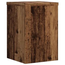 Berkfield Home Plant Stands 2 pcs Old Wood 25x25x35 cm Engineered Wood in Brown - Size: 25 x 25 x 35 cm - thumbnail 4