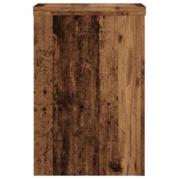 Berkfield Home Plant Stands 2 pcs Old Wood 25x25x35 cm Engineered Wood in Brown - Size: 25 x 25 x 35 cm - thumbnail 5