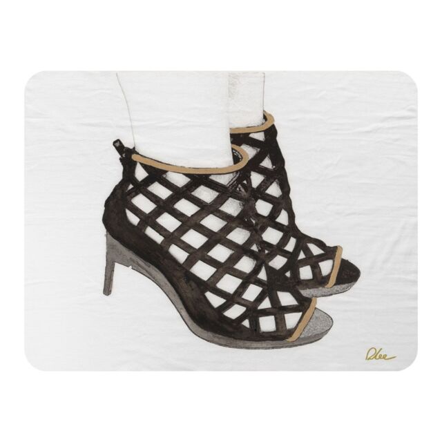 Benjamin Tate Design These Shoes Are Made For Walking Blanket in Natural - Size: 120 cm x 150 cm - image 1