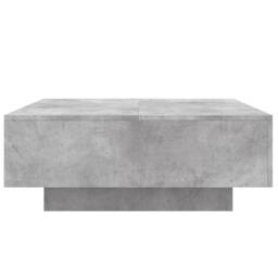 Berkfield Home Modern Coffee Table Concrete Grey 80x80x31 cm Engineered Wood - Size: 80 x 80 x 31 cm - thumbnail 5