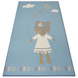 RugsX Loko Rug in Blue - Size: 160 cm x 220 cm - thumbnail 1
