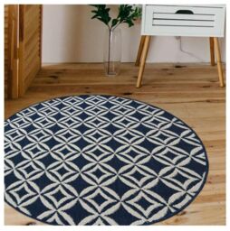 THE RUGS County Collection Geo Indoor/Outdoor Rugs - 11419A in Blue - Size: 67 cm x 200 cm - thumbnail 2