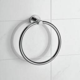 Showerdrape Modernity Chrome Stainless Steel Wall Mounted 3 Piece Bathroom Accessory Set in Silver - thumbnail 2