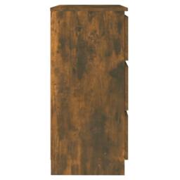 Berkfield Home Sideboard Smoked Oak 60x35x76 cm Engineered Wood in Brown - Size: 60 x 35 x 76 cm - thumbnail 4