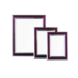 Orsina Purple & Silver Photo Frames - Set of 3