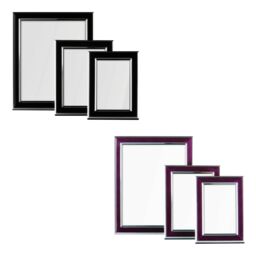 Orsina Purple & Silver Photo Frames - Set of 3 - thumbnail 2