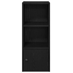 Berkfield Home Bookcase Black Oak 31x24x77 cm Engineered Wood - Size: 31 x 24 x 77 cm - thumbnail 5
