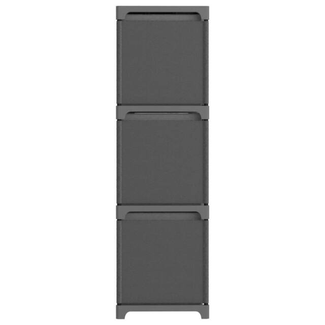 Berkfield Home Modern 9-Cube Display Shelf with Boxes Grey 103x30x107.5 cm Fabric - image 1