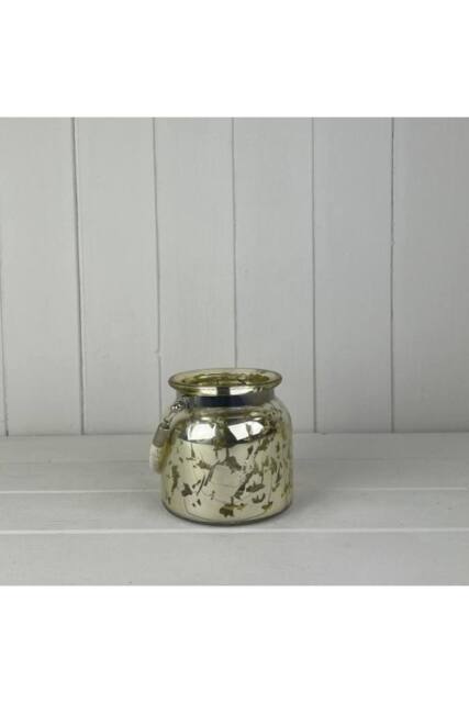 KDMD Mercury glass pot with Rope handle in Silver - image 1