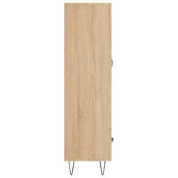 Berkfield Home Highboard Sonoma Oak 69.5x31x115 cm Engineered Wood in Natural - thumbnail 7