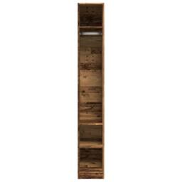 Berkfield Home Wardrobe Old Wood 30x50x200 cm Engineered Wood in Brown - Size: 30 x 50 x 200 cm - thumbnail 4