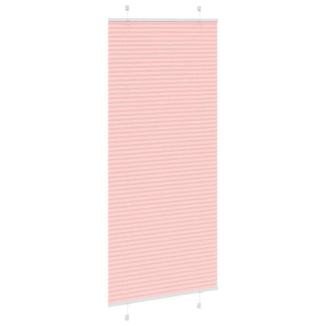 Berkfield Home Pleated Blind Pink 90x200 cm Fabric Width 89.4 cm Polyester - image 1