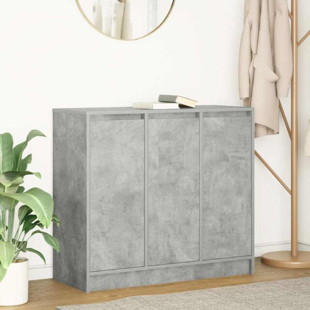 Berkfield Home Sideboard Concrete Grey 85x34x76 cm Engineered Wood - Size: 85 x 34 x 76 cm - image 1