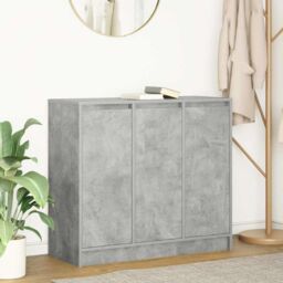 Berkfield Home Sideboard Concrete Grey 85x34x76 cm Engineered Wood - Size: 85 x 34 x 76 cm - thumbnail 1