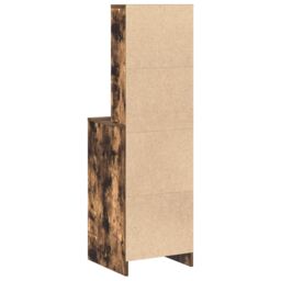 Berkfield Home Highboard Smoked Oak 40x41x135 cm Engineered Wood in Brown - Size: 40 x 41 x 135 cm - thumbnail 9