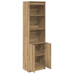 Berkfield Home Highboard Artisan Oak 50x35x180 cm Engineered Wood in Brown - Size: 50 x 35 x 180 cm - thumbnail 5