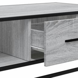 Berkfield Home Durable Coffee Table Grey Sonoma 100x57x35 cm Engineered Wood and - Size: 100 x 57 x 35 cm - thumbnail 9