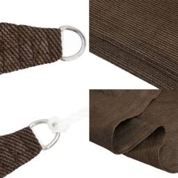 Berkfield Home Sunshade Sail 160 g/m ² Brown 2x5 m HDPE - thumbnail 6