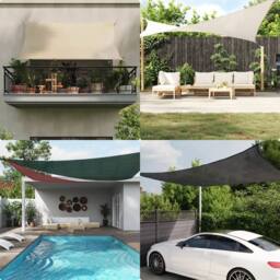 Berkfield Home Sunshade Sail 160 g/m ² Brown 2x5 m HDPE - thumbnail 2