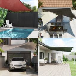 Berkfield Home Sunshade Sail 160 g/m ² Brown 2x5 m HDPE