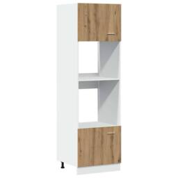 Berkfield Home 7 Piece Kitchen Cabinet Set Artisan Oak Engineered Wood in Brown - thumbnail 4
