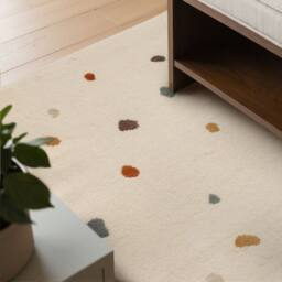 THE RUGS Adventures Kids Rug Funny Dots Polypropylene Low Pile Playroom Rug in Cream - Size: 120 cm x 170 cm - thumbnail 6