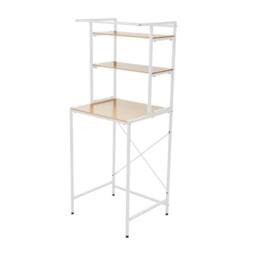 NESTLUNE White 3 Tier Over Fridge Storage Rack Bathroom Laundry - thumbnail 1