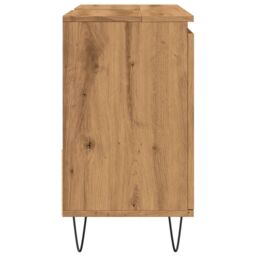 Berkfield Home Sink Cabinet Artisan Oak 65x33x60 cm Engineered Wood in Brown - Size: 65 x 33 x 60 cm - thumbnail 6