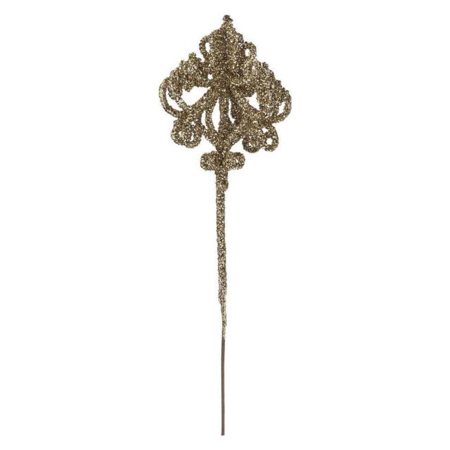 VFM e-Store Christmas Pendent Lamp Spray Decoration 48cm x 14cm Cream X 1 - Size: 48 cm x 14 cm - image 1