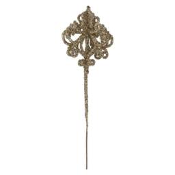 VFM e-Store Christmas Pendent Lamp Spray Decoration 48cm x 14cm Cream X 1 - Size: 48 cm x 14 cm