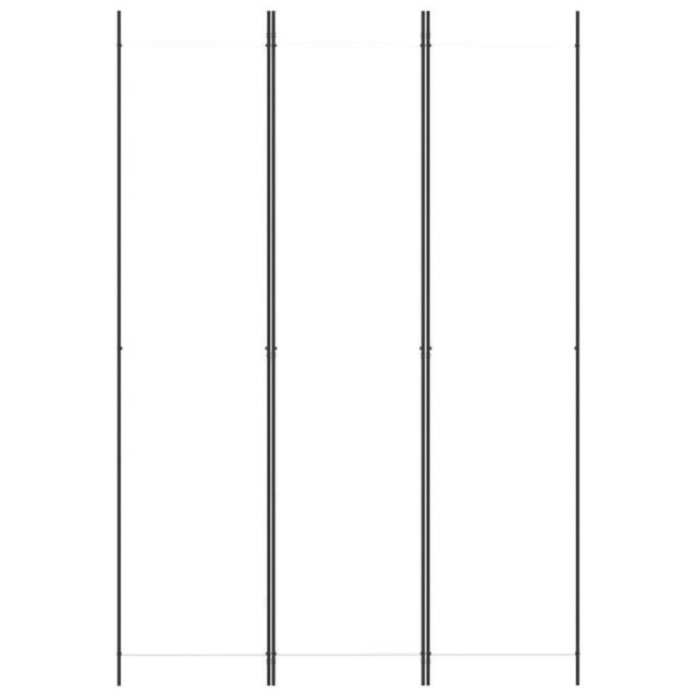 Berkfield Home Durable 3-Panel Room Divider White 150x220 cm Fabric - image 1
