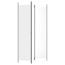 Berkfield Home Durable 3-Panel Room Divider White 150x220 cm Fabric - thumbnail 5